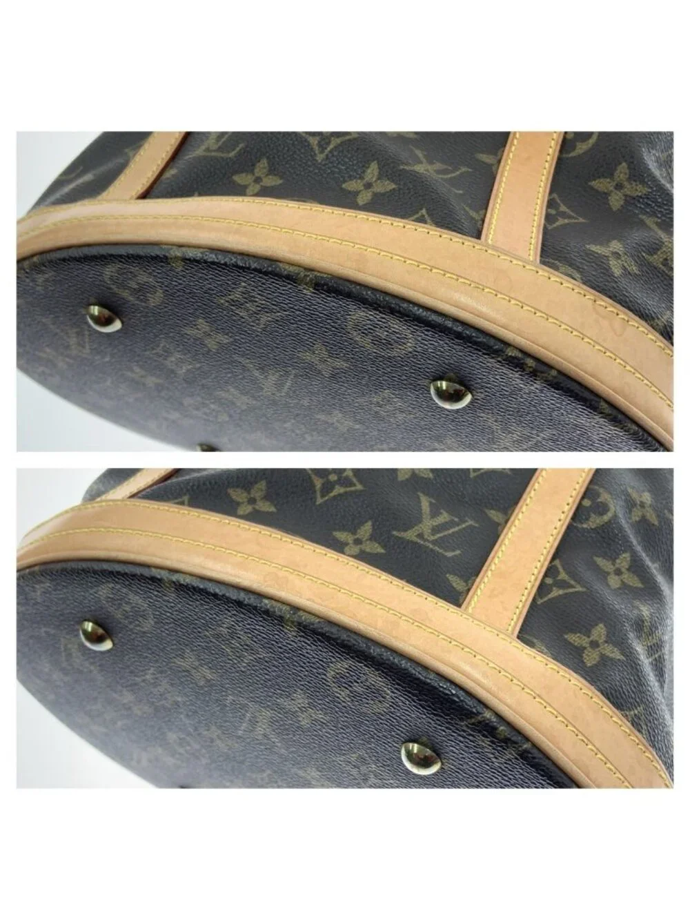 Louis Vuitton Monogram Bucket GM Shoulder Bag Brown